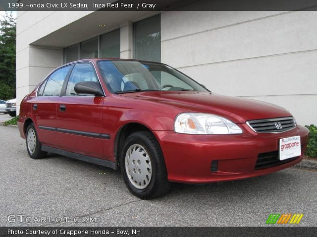 1999 Honda Civic LX Sedan in Inza Red Pearl