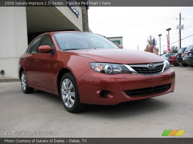 2009 Subaru Impreza 2.5i Sedan in Paprika Red Pearl