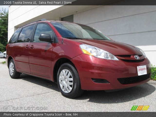 2008 Toyota Sienna LE in Salsa Red Pearl