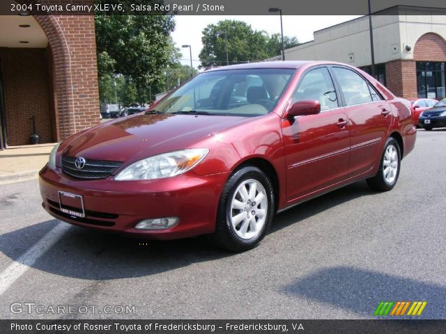 2004 Toyota Camry XLE V6 in Salsa Red Pearl