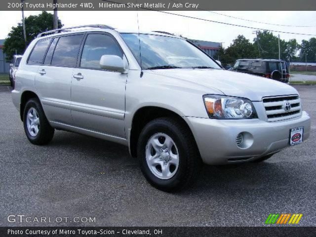2006 Toyota Highlander 4WD in Millenium Silver Metallic