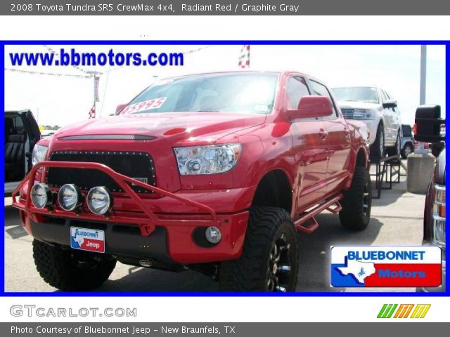 2008 Toyota Tundra SR5 CrewMax 4x4 in Radiant Red