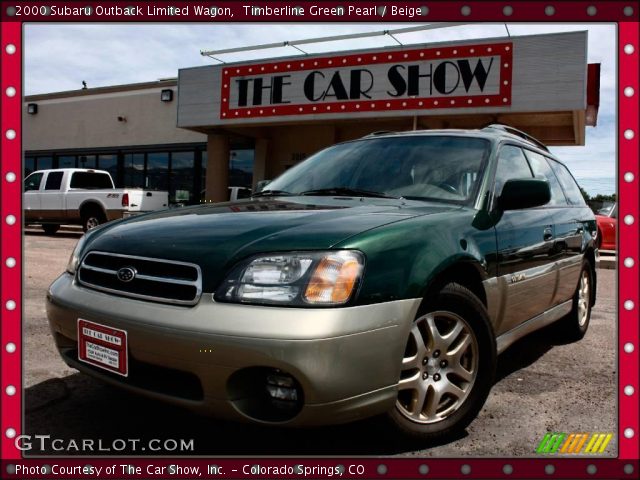 2000 Subaru Outback Limited Wagon in Timberline Green Pearl
