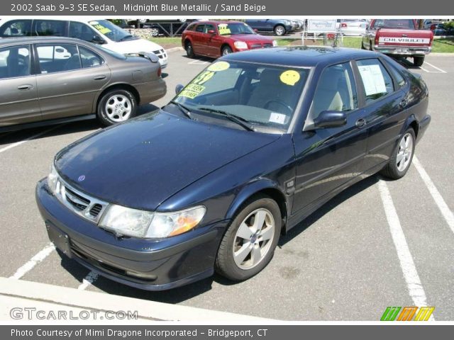 2002 Saab 9-3 SE Sedan in Midnight Blue Metallic