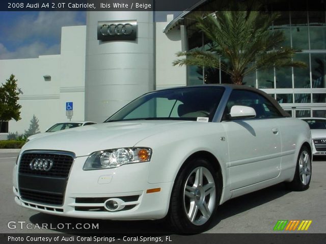 2008 Audi A4 2.0T Cabriolet in Ibis White