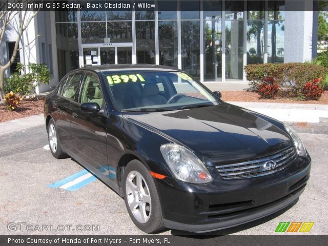 2003 Infiniti G 35 Sedan in Black Obsidian