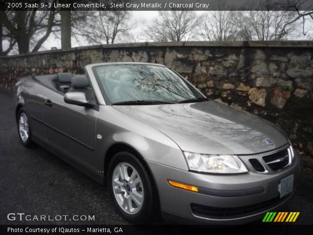 2005 Saab 9-3 Linear Convertible in Steel Gray Metallic
