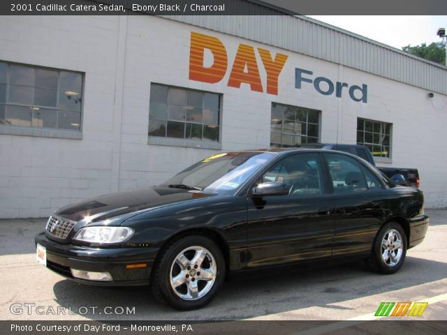 Ebony Black 2001 Cadillac Catera Sedan Charcoal Interior