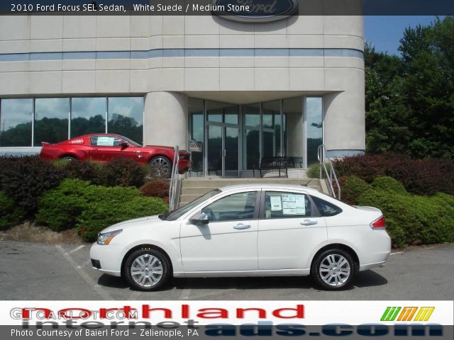 2010 Ford Focus SEL Sedan in White Suede