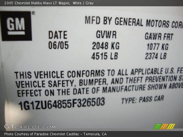 2005 Chevrolet Malibu Maxx LT Wagon in White