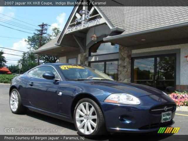 2007 Jaguar XK XK8 Coupe in Indigo Blue Metallic