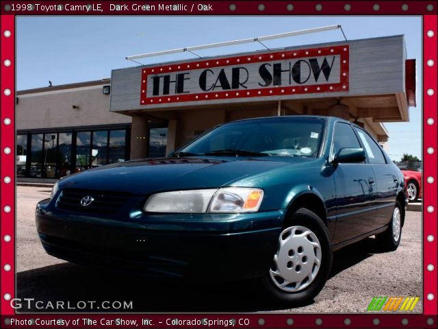1998 Toyota Camry LE in Dark Green Metallic