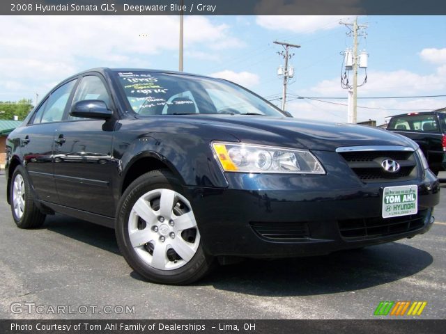 2008 Hyundai Sonata GLS in Deepwater Blue
