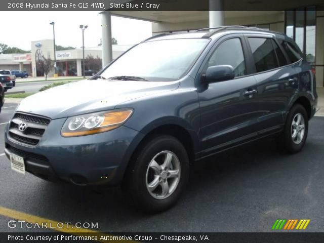 2008 Hyundai Santa Fe GLS 4WD in Slate Blue