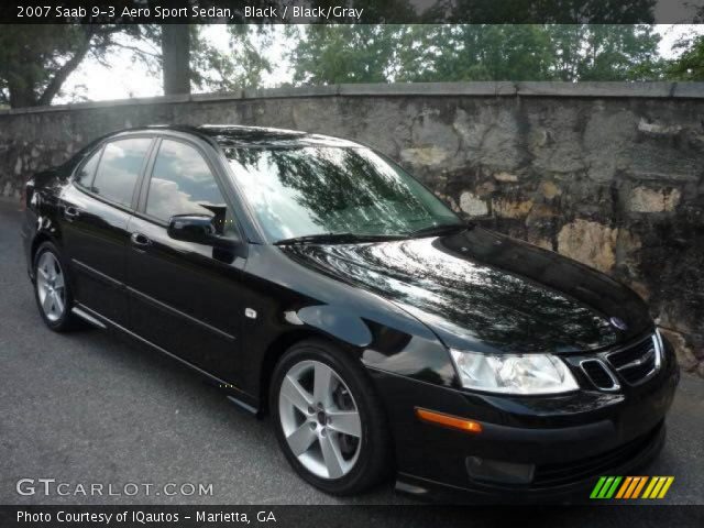2007 Saab 9-3 Aero Sport Sedan in Black