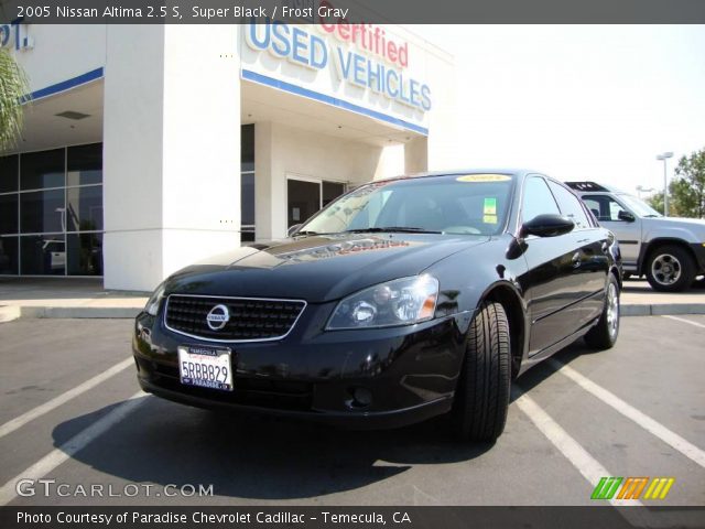 2005 Nissan Altima 2.5 S in Super Black