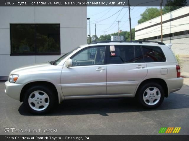 2006 Toyota Highlander V6 4WD in Millenium Silver Metallic