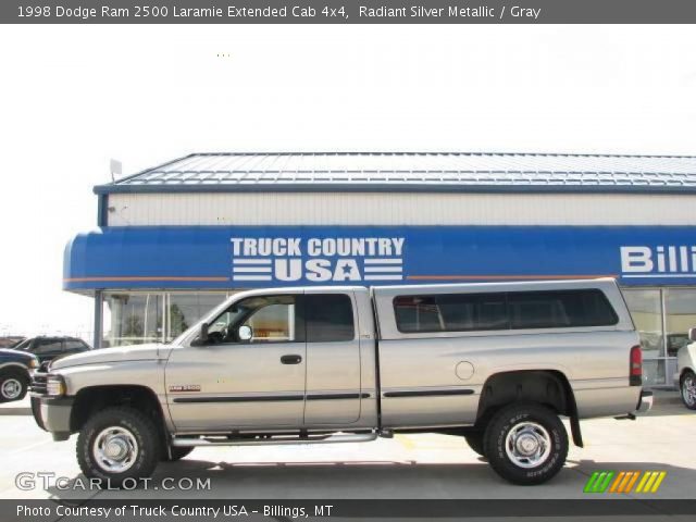 1998 Dodge Ram 2500 Laramie Extended Cab 4x4 in Radiant Silver Metallic