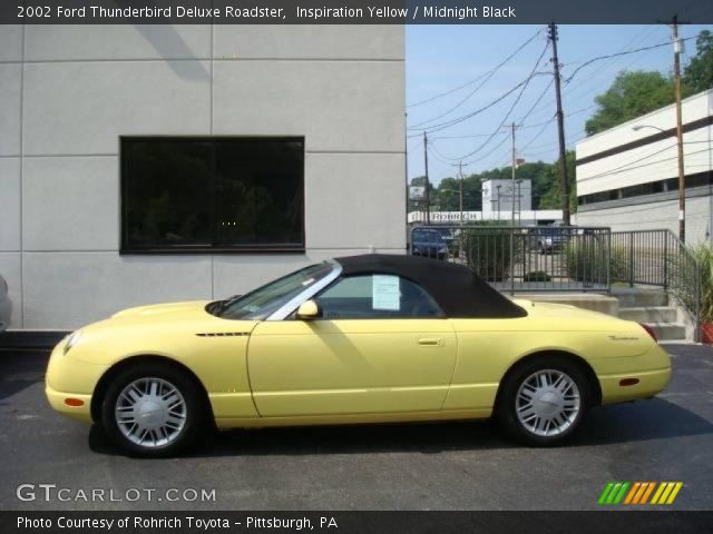 2002 Ford Thunderbird Deluxe Roadster in Inspiration Yellow