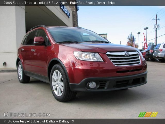 2009 Subaru Tribeca Limited 5 Passenger in Ruby Red Pearl