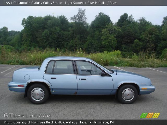 1991 Oldsmobile Cutlass Calais Sedan in Light Sapphire Blue Metallic