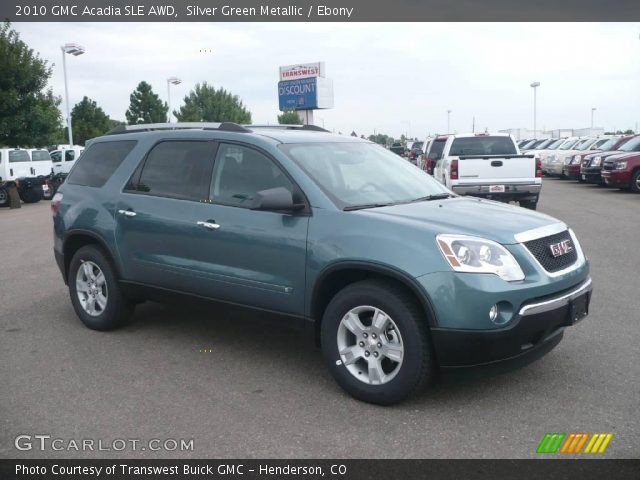 2010 GMC Acadia SLE AWD in Silver Green Metallic