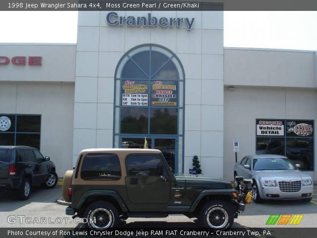 1998 Jeep Wrangler Sahara 4x4 in Moss Green Pearl
