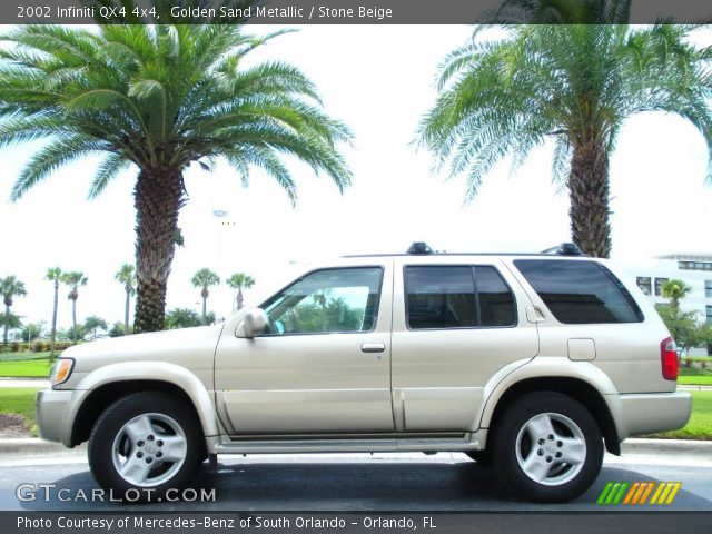 2002 Infiniti QX4 4x4 in Golden Sand Metallic