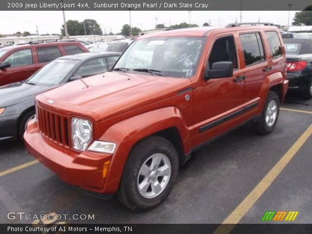 2009 Jeep Liberty Sport 4x4 in Sunburst Orange Pearl