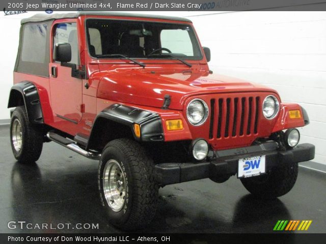 2005 Jeep Wrangler Unlimited 4x4 in Flame Red