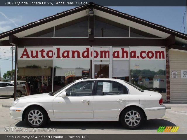 2002 Hyundai Sonata LX V6 in White Pearl