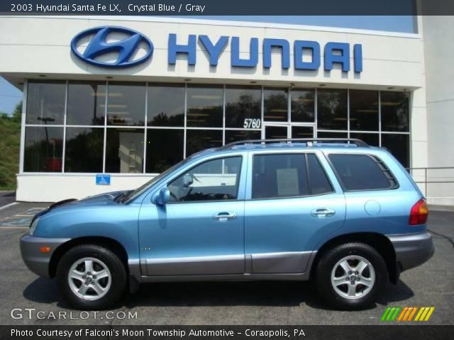 2003 Hyundai Santa Fe LX in Crystal Blue