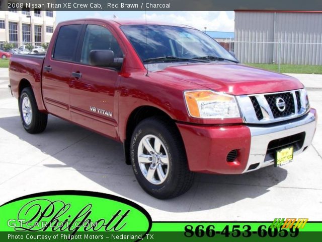 2008 Nissan Titan XE Crew Cab in Red Brawn