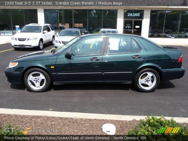 1999 Saab 9-5 2.3T Sedan in Scarabe Green Metallic