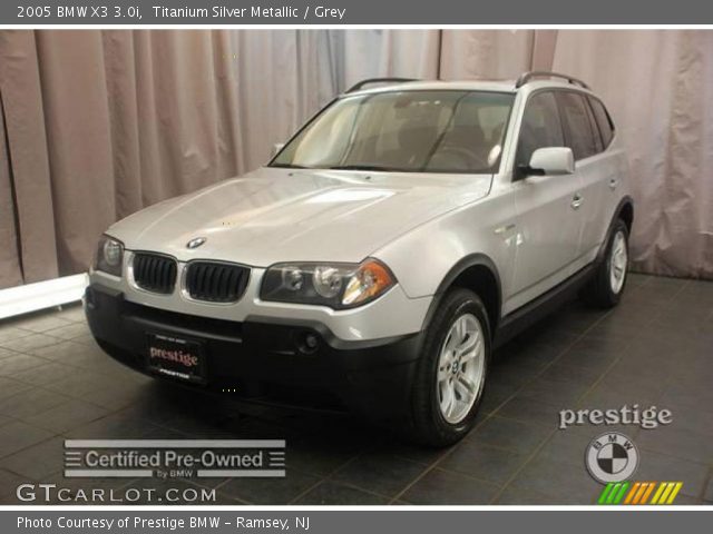 2005 BMW X3 3.0i in Titanium Silver Metallic