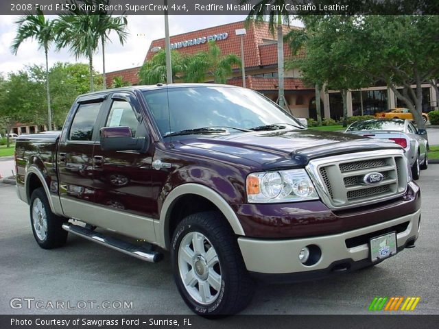 2008 Ford F150 King Ranch SuperCrew 4x4 in Redfire Metallic