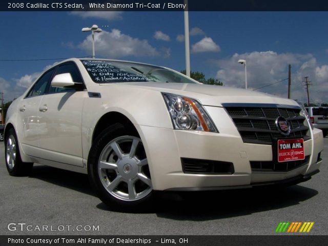 2008 Cadillac CTS Sedan in White Diamond Tri-Coat