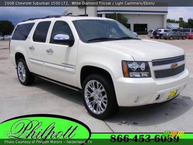 2008 Chevrolet Suburban 1500 LTZ in White Diamond Tricoat