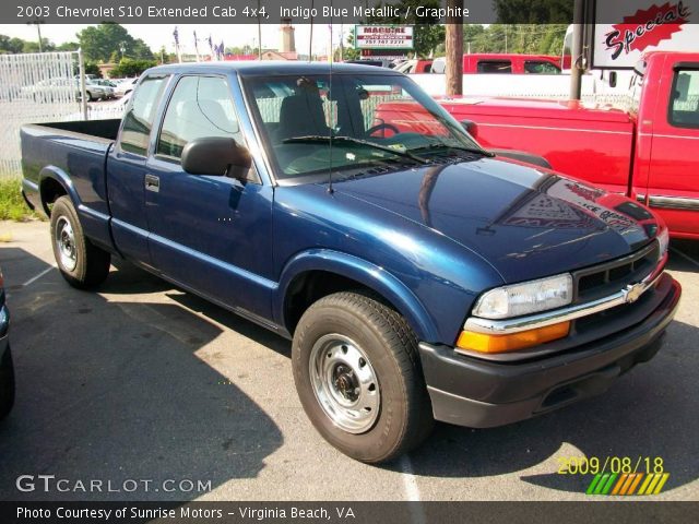 2003 Chevrolet S10 Extended Cab 4x4 in Indigo Blue Metallic