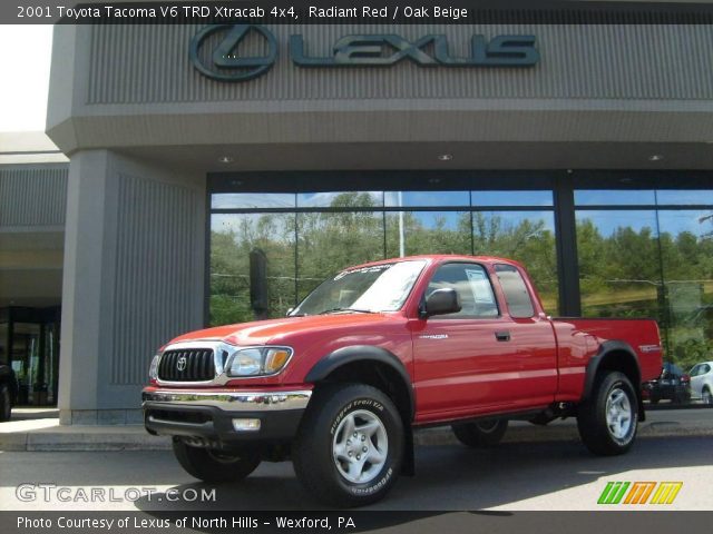 2001 Toyota Tacoma V6 TRD Xtracab 4x4 in Radiant Red