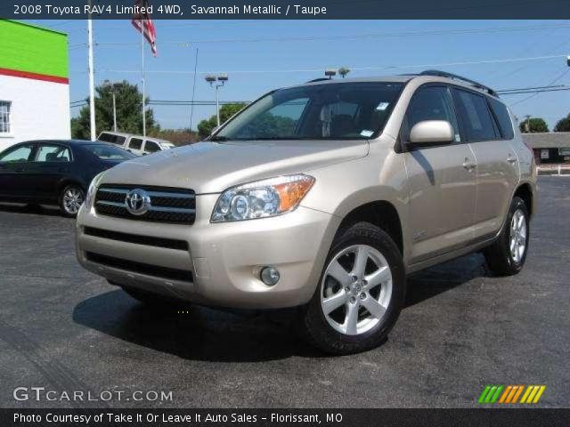 2008 Toyota RAV4 Limited 4WD in Savannah Metallic