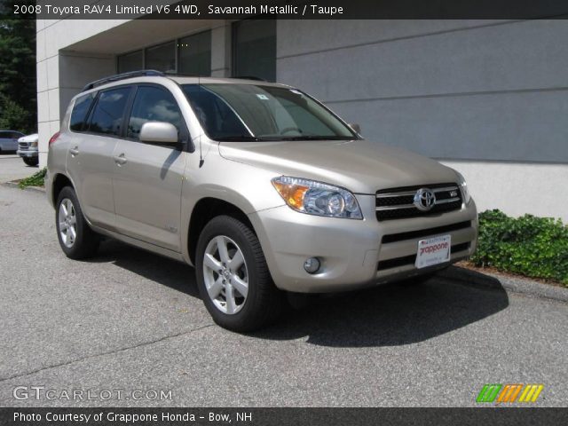 2008 Toyota RAV4 Limited V6 4WD in Savannah Metallic