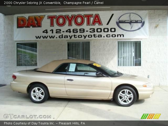 2000 Chrysler Sebring JX Convertible in Champagne Pearl
