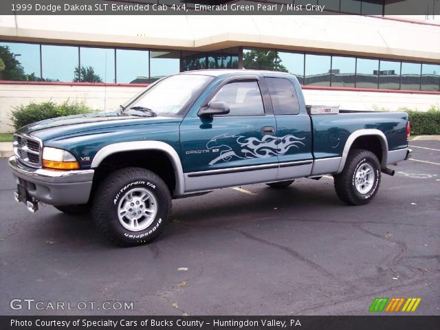 1999 Dodge Dakota SLT Extended Cab 4x4 in Emerald Green Pearl