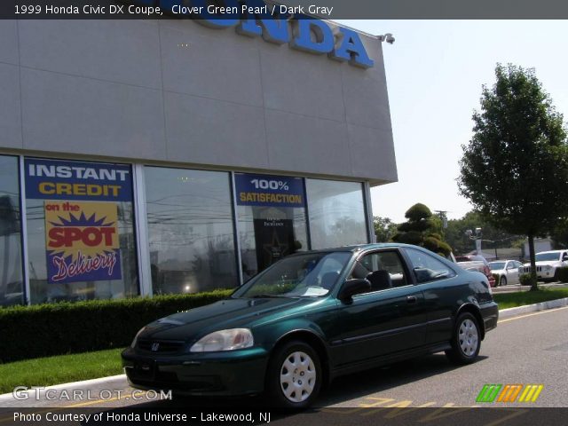 1999 Honda Civic DX Coupe in Clover Green Pearl