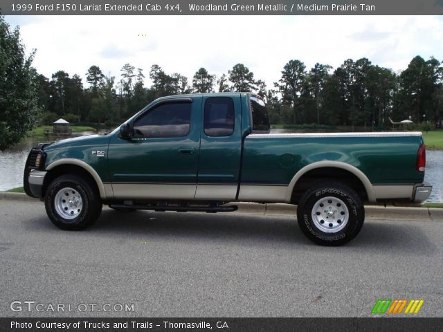 1999 Ford F150 Lariat Extended Cab 4x4 in Woodland Green Metallic