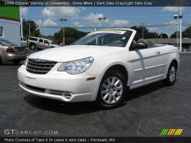 2008 Chrysler Sebring LX Convertible in Stone White