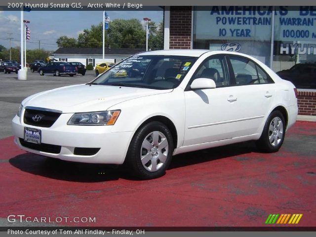 2007 Hyundai Sonata GLS in Arctic White
