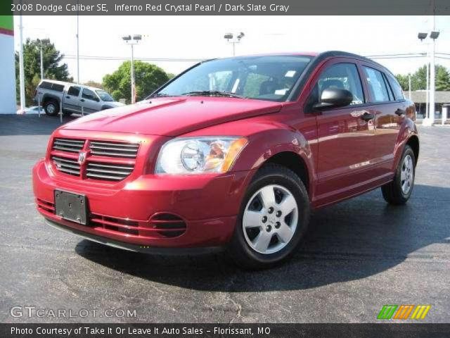 2008 Dodge Caliber SE in Inferno Red Crystal Pearl