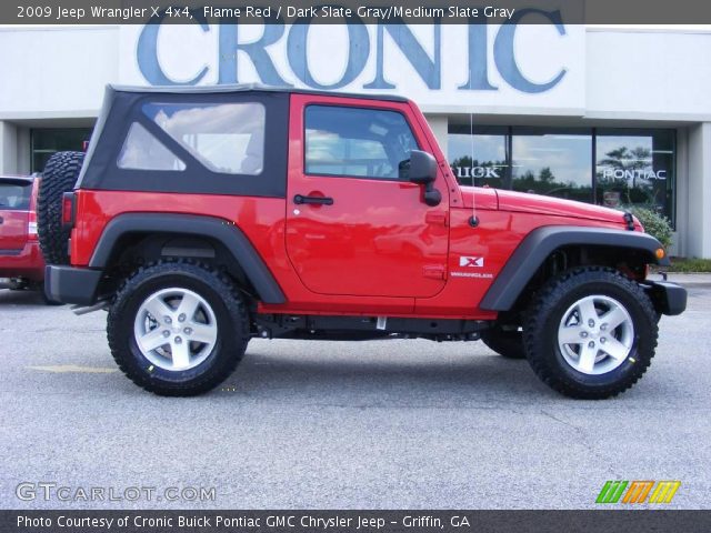 2009 Jeep Wrangler X 4x4 in Flame Red